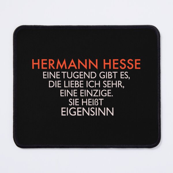 Item preview, Hermann Hesse Eigensinn Zitat designed and sold by Boogosh.