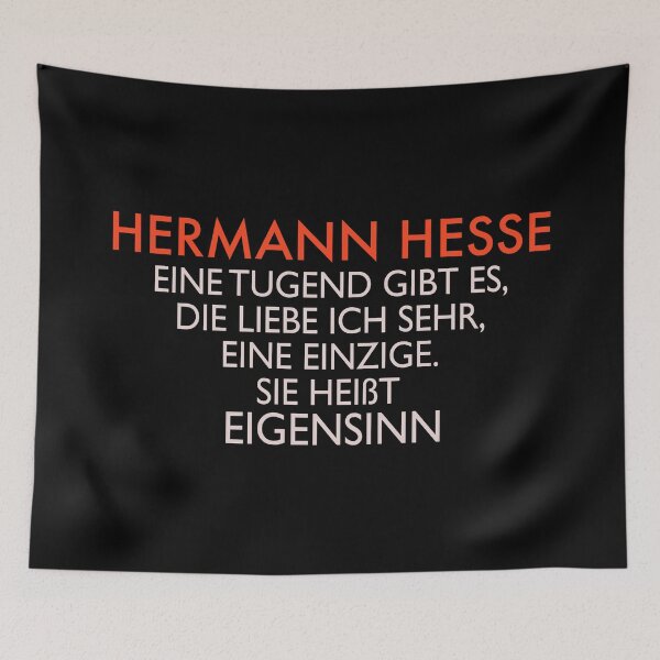 Item preview, Hermann Hesse Eigensinn Zitat designed and sold by Boogosh.