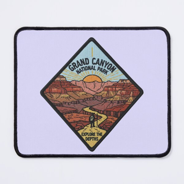 Item preview, Grand Canyon National Park Explore The Depths Tourist Embroidery Patch Style designed and sold by LittleArij.