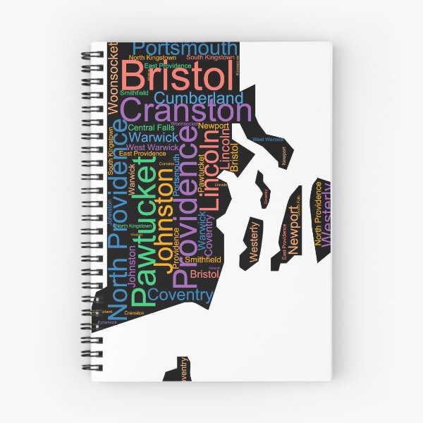 Item preview, Rhode Island Word Art With Cities designed and sold by TheIconSmith.