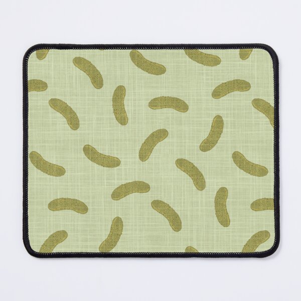 Item preview, Cute Tossed Pickles on Pale Green Linen Look Background designed and sold by piptompatternco.