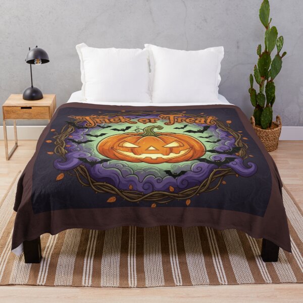 Item preview, Halloween Trick or Treat Pumpkin Square Design designed and sold by siddharth130387.