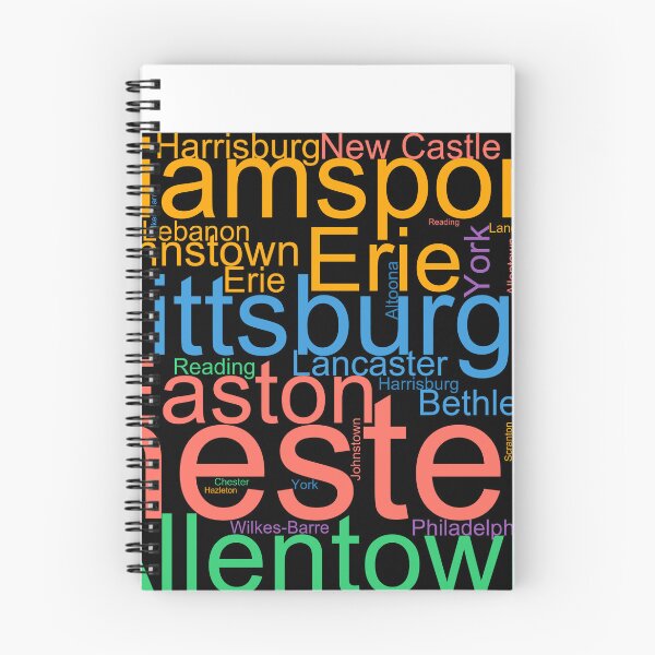 Item preview, Pennsylvania Word Art With Cities designed and sold by TheIconSmith.