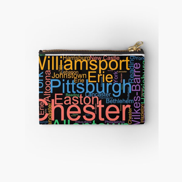 Item preview, Pennsylvania Word Art With Cities designed and sold by TheIconSmith.