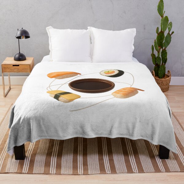Item preview, Floating Sushi Orbiting Soy Sauce | Fun Food Art Design designed and sold by Moons Studio.