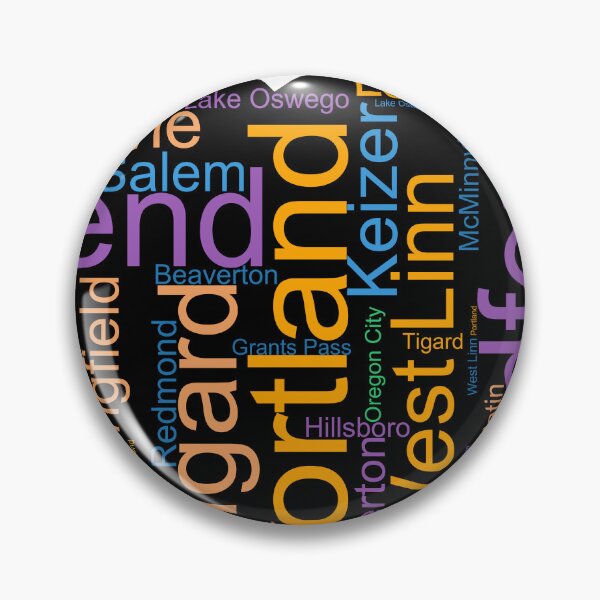 Item preview, Oregon Word Art With Cities designed and sold by TheIconSmith.