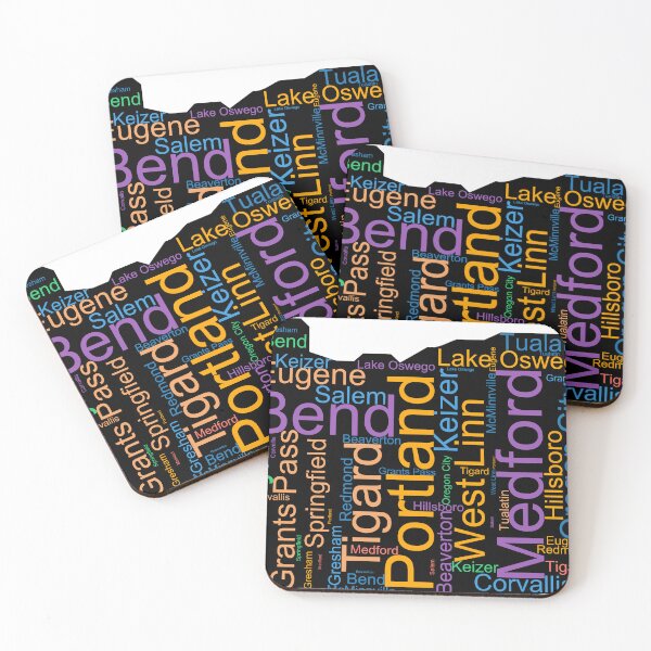 Item preview, Oregon Word Art With Cities designed and sold by TheIconSmith.