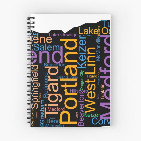 Item preview, Oregon Word Art With Cities designed and sold by TheIconSmith.