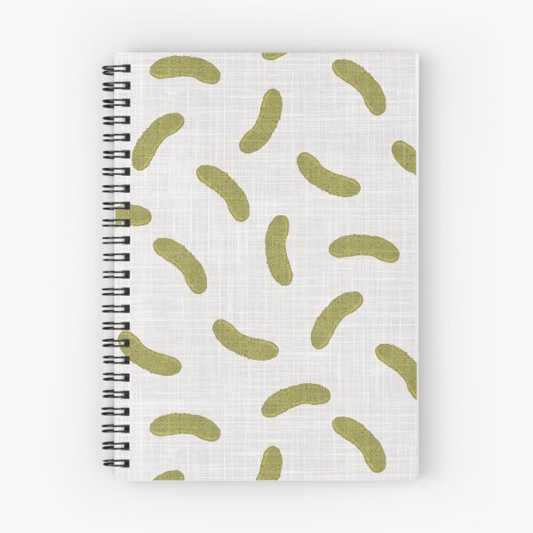Item preview, Cute Tossed Pickles on White Linen Look Background designed and sold by piptompatternco.
