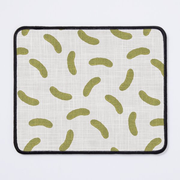 Item preview, Cute Tossed Pickles on White Linen Look Background designed and sold by piptompatternco.