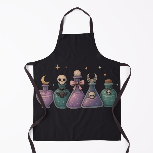 Item preview, Pastel Goth Potion Bottles – Cute Gothic Alchemy Art designed and sold by Ombrya.
