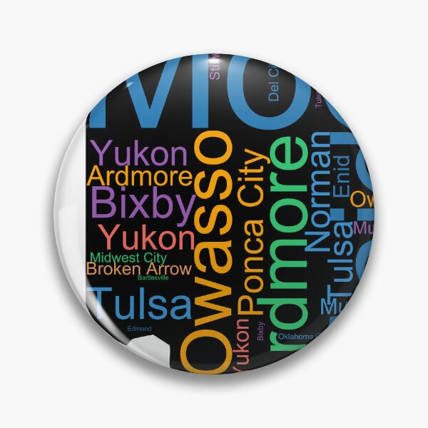 Item preview, Oklahoma Word Art With Cities designed and sold by TheIconSmith.