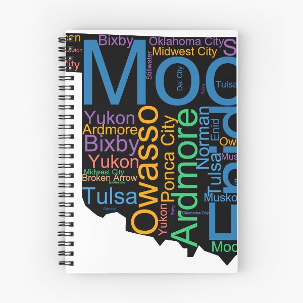 Item preview, Oklahoma Word Art With Cities designed and sold by TheIconSmith.