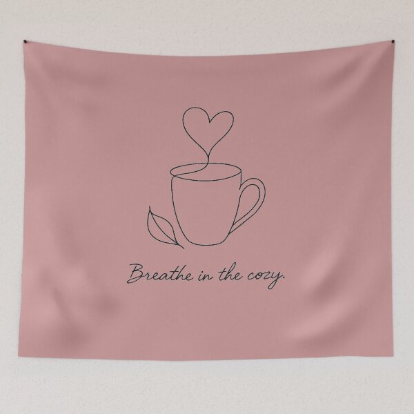 Item preview, Breathe in the Cozy – Minimalist One Line Autumn Art designed and sold by CanvasFox.