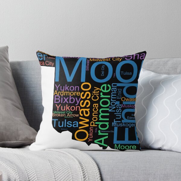 Item preview, Oklahoma Word Art With Cities designed and sold by TheIconSmith.