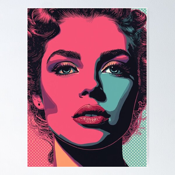 Item preview, Pop Art Portret – Abstract Klassiek designed and sold by snoezelstudio.