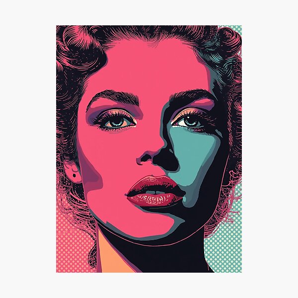 Item preview, Pop Art Portret – Abstract Klassiek designed and sold by snoezelstudio.