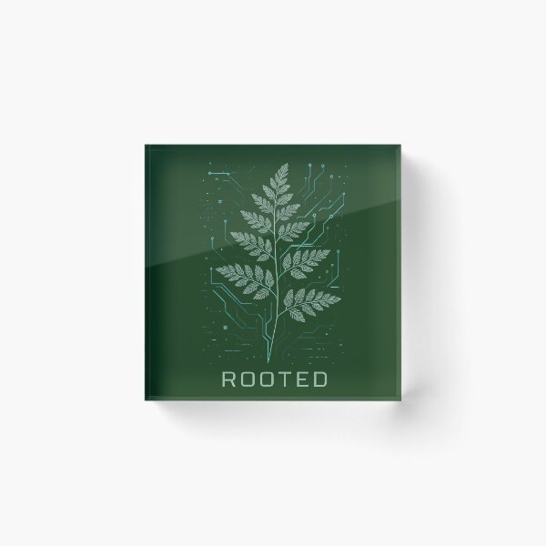 Item preview, Rooted Tech Nature Fusion Minimalist Design designed and sold by Punnyverse.