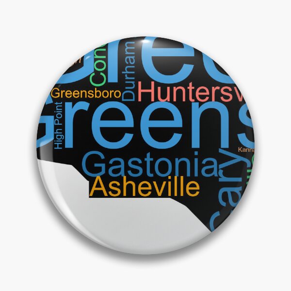 Item preview, North Carolina Word Art With Cities designed and sold by TheIconSmith.