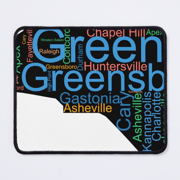 Item preview, North Carolina Word Art With Cities designed and sold by TheIconSmith.