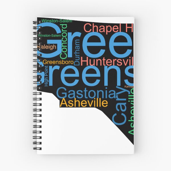 Item preview, North Carolina Word Art With Cities designed and sold by TheIconSmith.