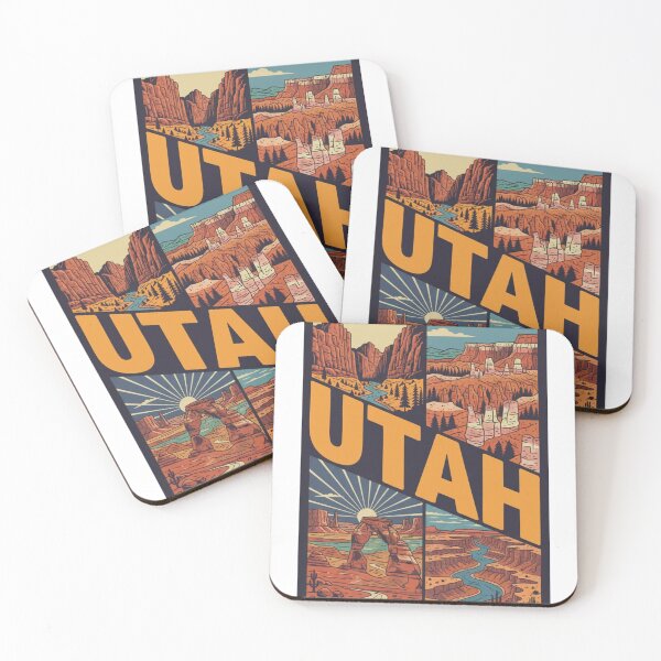 Item preview, Utah National Parks Vintage Design Travel Art designed and sold by LittleArij.