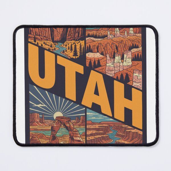 Item preview, Utah National Parks Vintage Design Travel Art designed and sold by LittleArij.