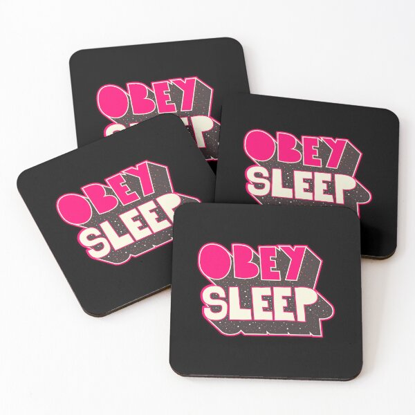Item preview, Obey and Sleep – Dystopia Typo Art designed and sold by Boogosh.