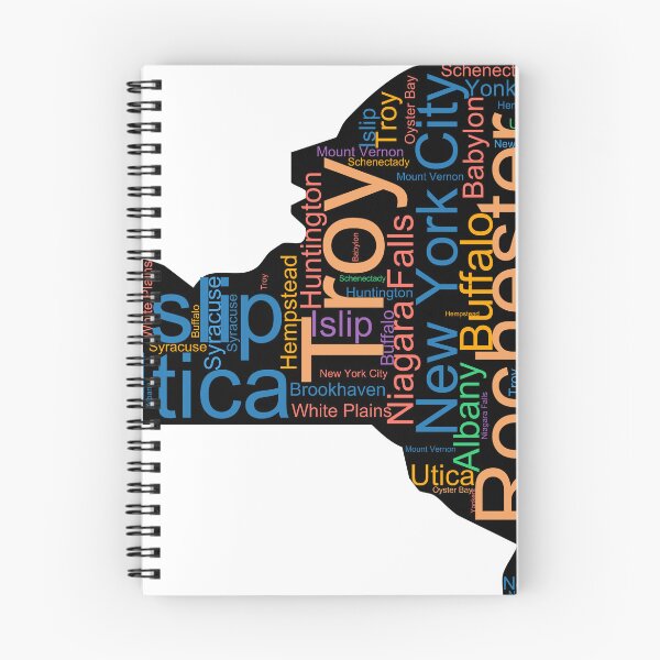 Item preview, New York Word Art With Cities designed and sold by TheIconSmith.