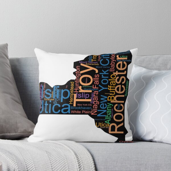 Item preview, New York Word Art With Cities designed and sold by TheIconSmith.