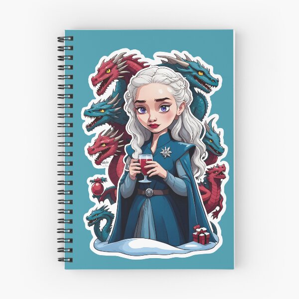 Item preview, Young Woman With Silver Hair And Dragons Cartoon designed and sold by LisaTumi.art.