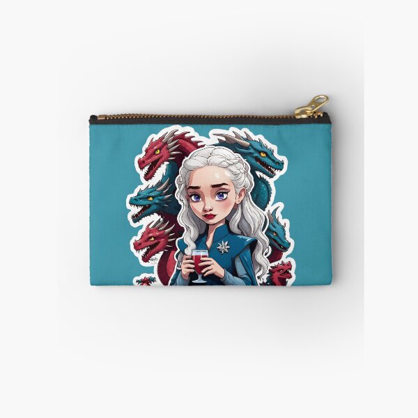Item preview, Young Woman With Silver Hair And Dragons Cartoon designed and sold by LisaTumi.art.