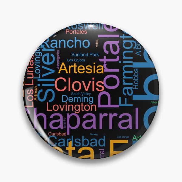 Item preview, New Mexico Word Art With Cities designed and sold by TheIconSmith.