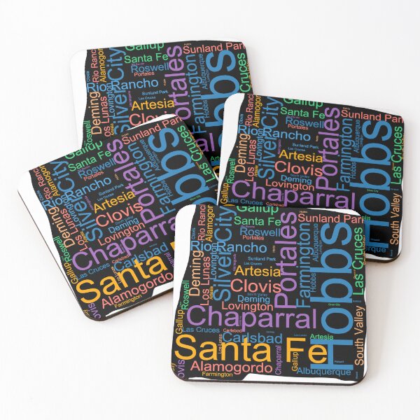 Item preview, New Mexico Word Art With Cities designed and sold by TheIconSmith.