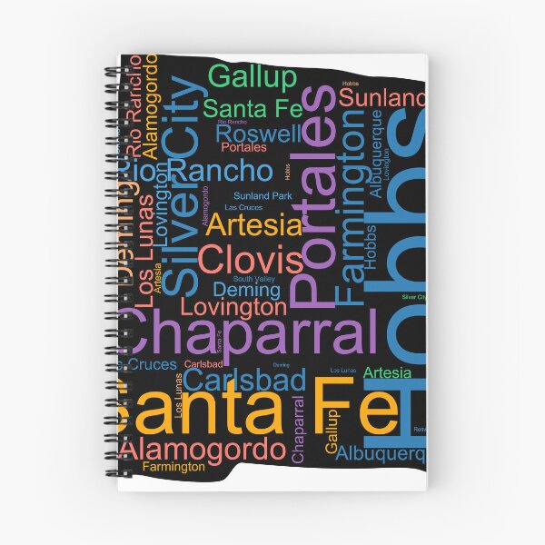 Item preview, New Mexico Word Art With Cities designed and sold by TheIconSmith.