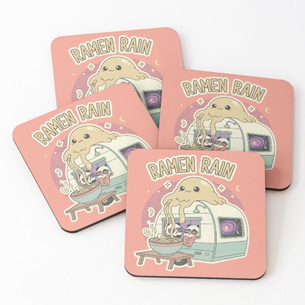 Item preview, Ramen Rain Pattern &​Sticker​- Cozy Space Camping Seamless Foodie Design designed and sold by cozy corner co. .
