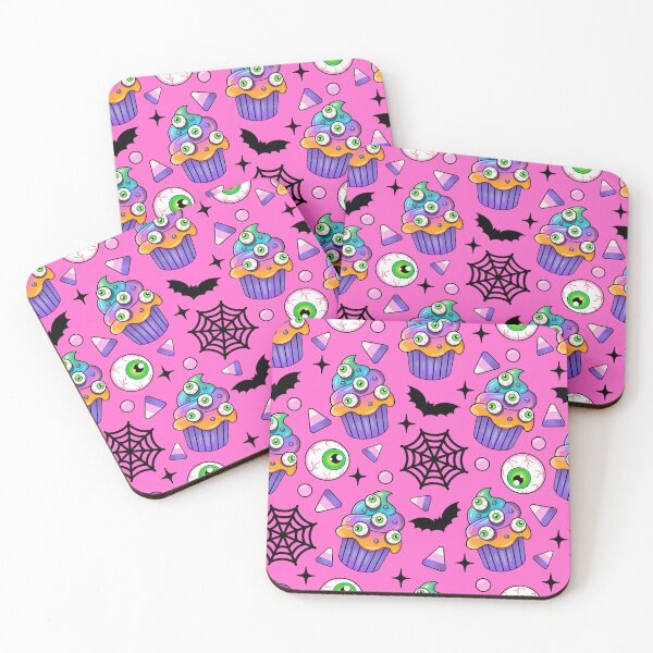 Item preview, Eyeball Cupcakes Seamless Pattern - Spooky Halloween Cake designed and sold by GlitterArtySVG.