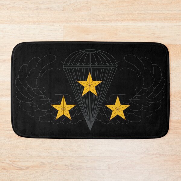 Item preview, Badge - Army - Parachutist - Basic - 3 Combat Star - Black - Metal - 1 X 300 designed and sold by Military Insignia Products.
