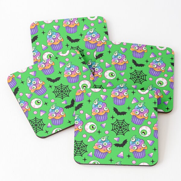 Item preview, Eyeball Cupcakes Seamless Pattern - Spooky Halloween Cake designed and sold by GlitterArtySVG.