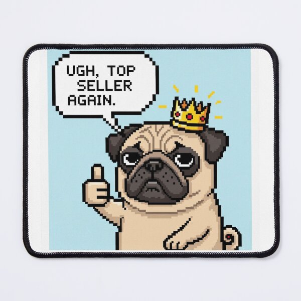 Item preview, Dog Top Seller again Pixel Sticker  designed and sold by Nubitra.