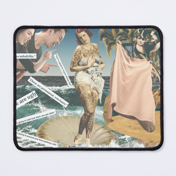 Item preview, Gorgeous Tattooed Woman As Aphrodite Digital Collage designed and sold by Julia Sol.