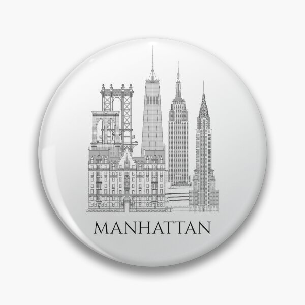 Item preview, Manhattan (New York City Architecture) designed and sold by BGALAXY.