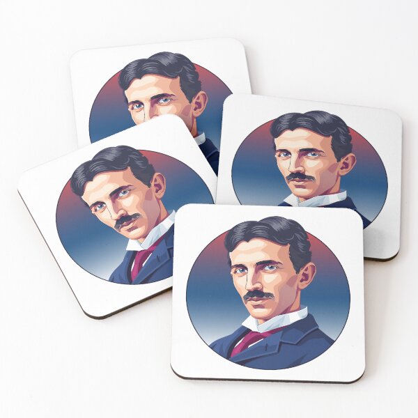 Item preview, Nikola Tesla Portrait – Futuristic Vector Art designed and sold by Vextura.