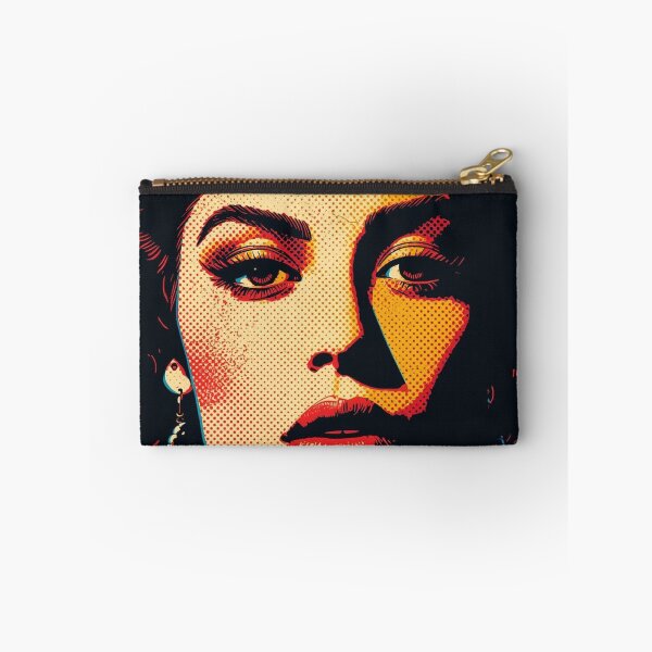 Item preview, Retro Pop Art Vrouw – Vintage Halftone Portret in Comic Stij designed and sold by snoezelstudio.