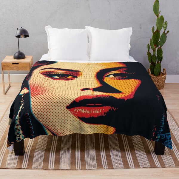 Item preview, Retro Pop Art Vrouw – Vintage Halftone Portret in Comic Stij designed and sold by snoezelstudio.