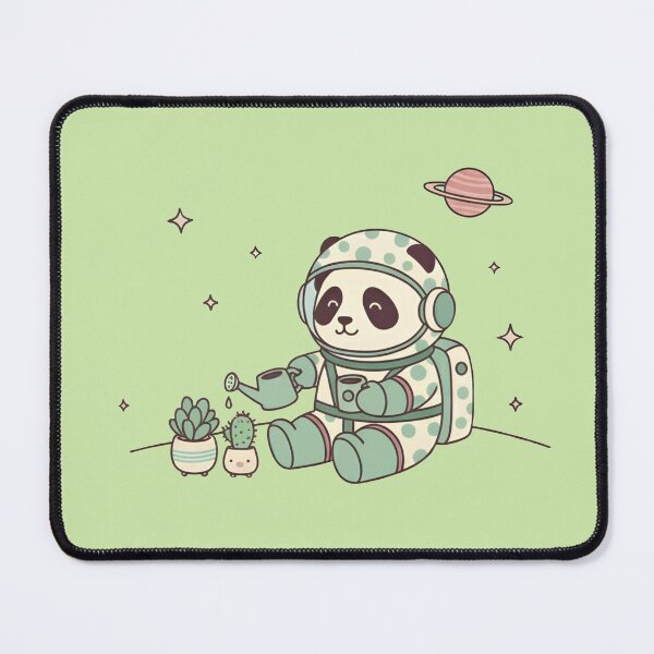 Item preview, Cozy Space Panda Gardener | Cute Pastel 90s Kawaii Astronaut designed and sold by cozy corner co. .