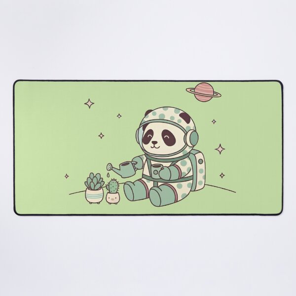 Item preview, Cozy Space Panda Gardener | Cute Pastel 90s Kawaii Astronaut designed and sold by cozy corner co. .
