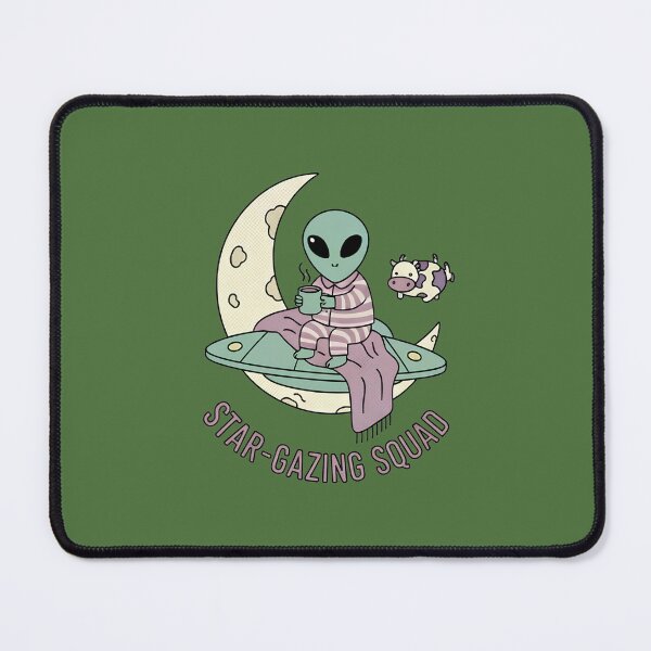 Item preview, Star-Gazing Squad Alien Pattern & Sticker- Cozy Aesthetic designed and sold by cozy corner co. .