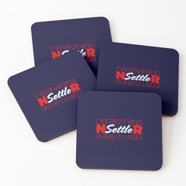 Item preview, NEVER Settle NEVER – Bold Motivational  designed and sold by ArteeInnovation.