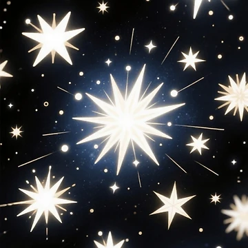 Artwork thumbnail, Starlight Bursts, Radiant Cosmic Pattern by auraRM studio